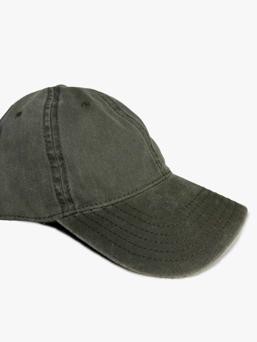 Vintage Olive Green Low Profile Hat