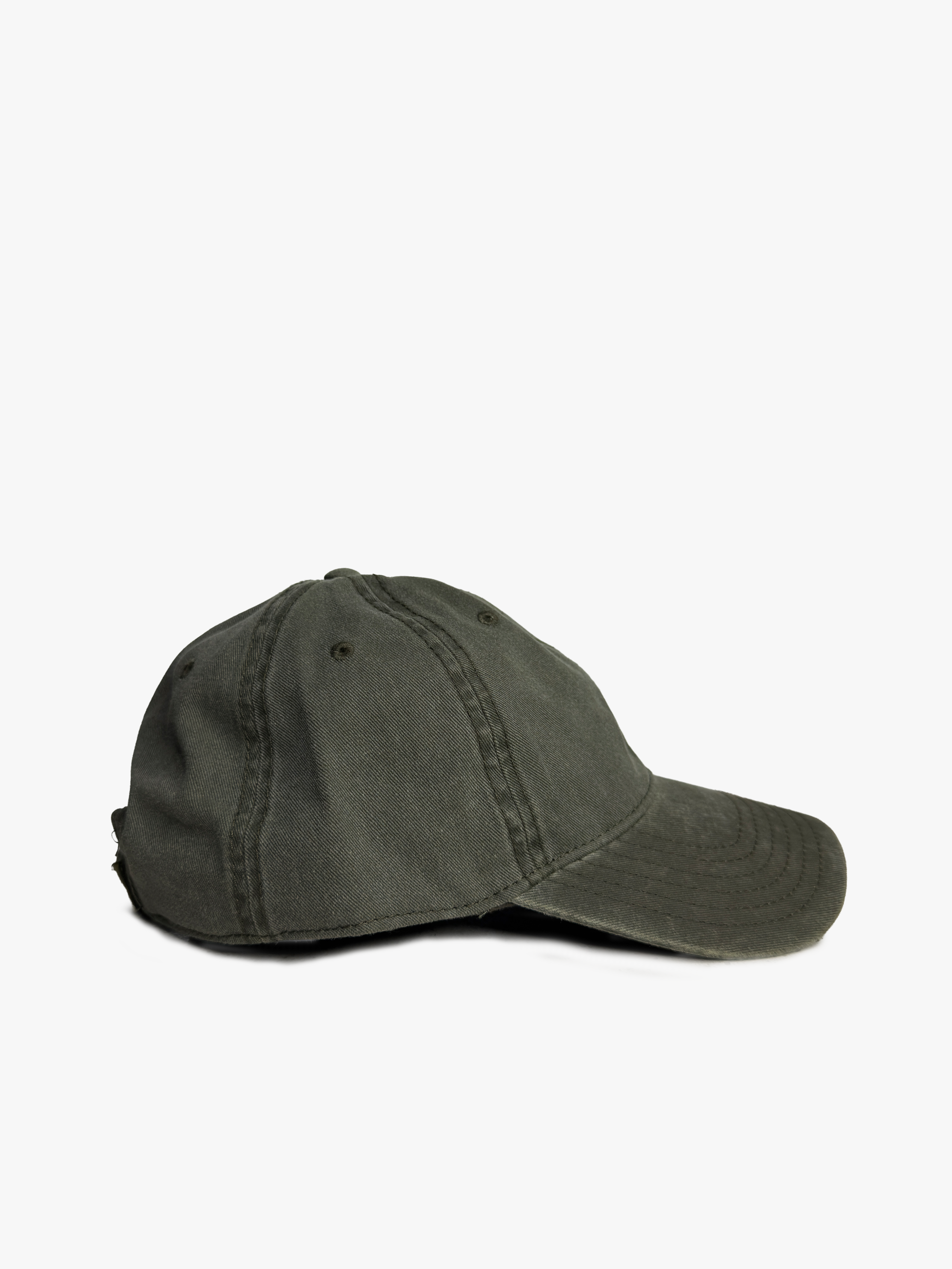 Vintage Olive Green Low Profile Hat